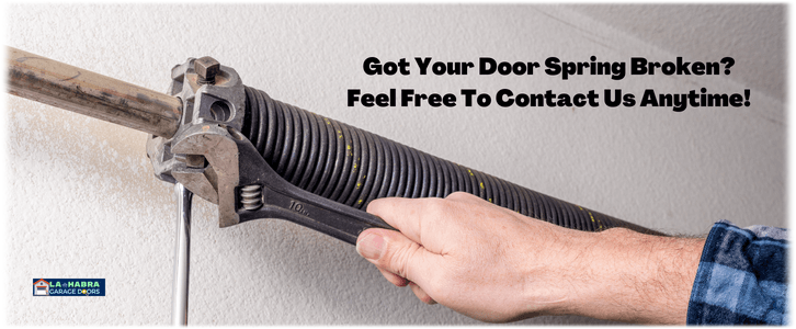 Broken Garage Door Spring Repair La Habra CA